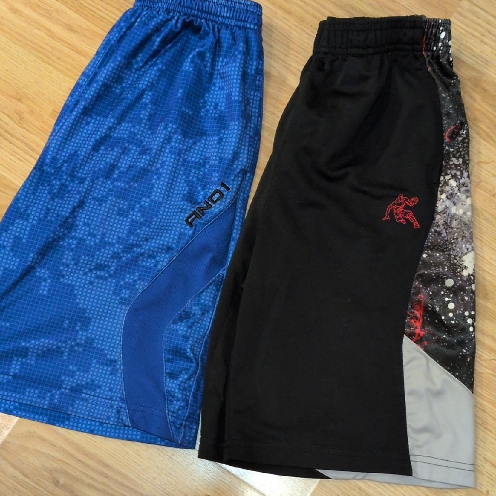 AND1 Blue & Black Sports Shorts - Picture 7 of 14